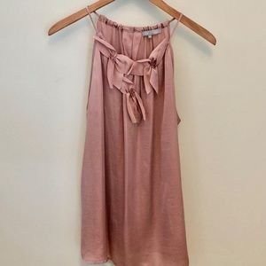 Dusty rose silky spaghetti strap top- Jr’s Large